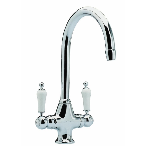 Picture of Eirline Cruciform Sink Mixer Ceramic Handles