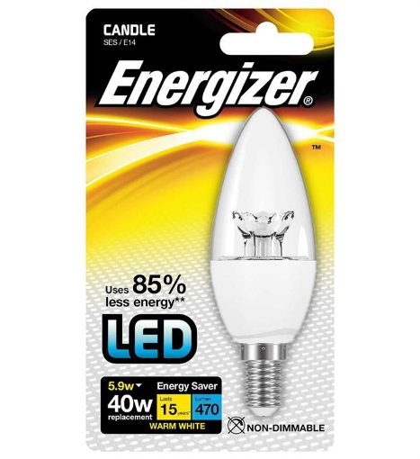 Picture of Energizer Led Candle 5.9W E14 Clear  470Lm 40W 1792-04