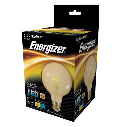 Picture of Energizer 5W 40W E27 Led Gold Filamen Giant Globe 1831-12