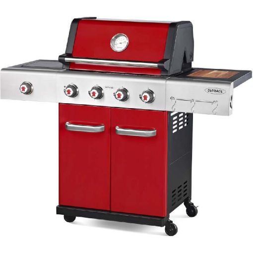 Picture of Outback Jupiter 4 Burner Gas Bbq Red