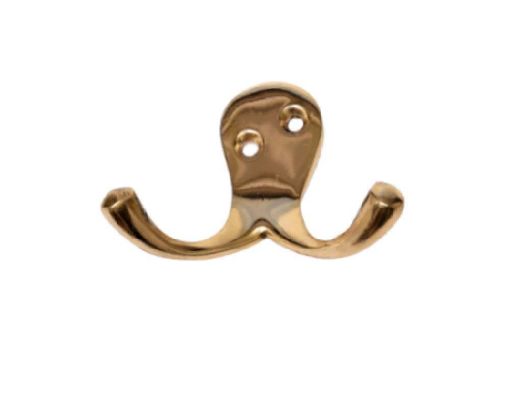 Picture of Phoenix Twin Brassed Robe Hook (1)