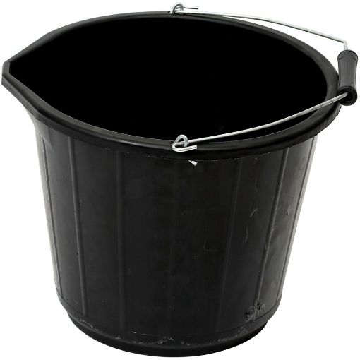 Picture of Plastic Bucket Black - 3 Gallon