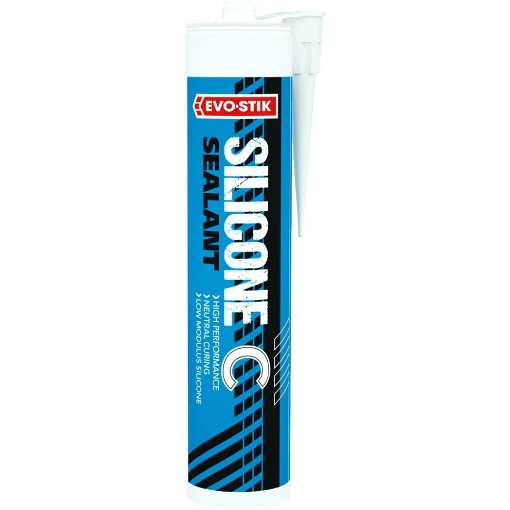 Picture of Bostik Evo-Stik Silicone Sealant C Clear 300ml Cartridge       