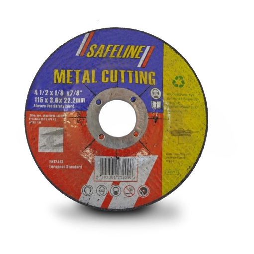 Picture of Safeline 115mm X 2.5 X 22.2 D/C Steel Cutting Discs