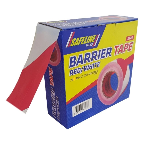 Picture of Safeline 500 Metres Long Red /White Warning Tape