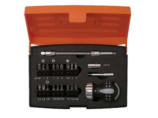 Picture of Bahco 808050S-22 Stubby Ratchet Screwdriver Set, 22 Piece