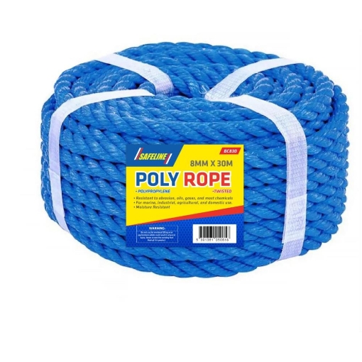 Picture of Polyprop Blue Rope 8.0mm X 30 Mtr