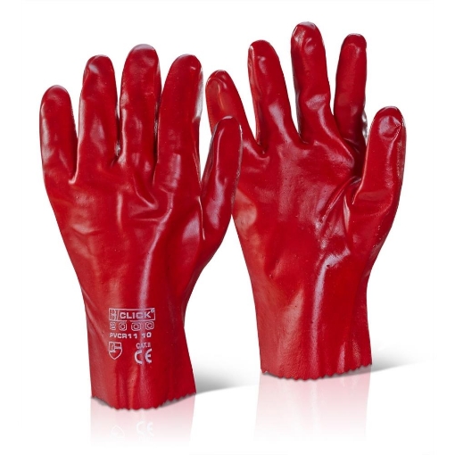 Picture of Safeline 11 Pvc Gloves Gauntlets  (Pv91-27)