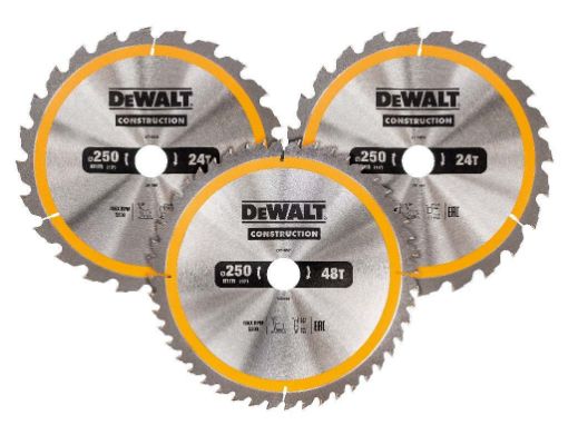Picture of Dewalt 305mm Construction Circular Saw Blade 3Pk