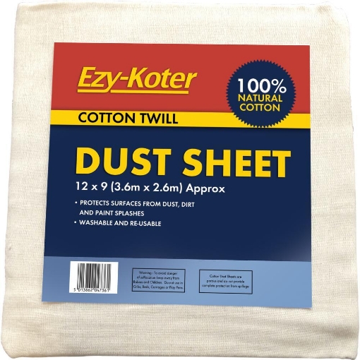 Picture of Fleetwood Ezykoter Cotton Dust Sheet 12X9