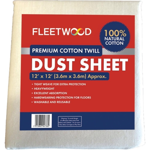 Picture of Fleetwood Prem. Cotton Dust Sheet 12X12