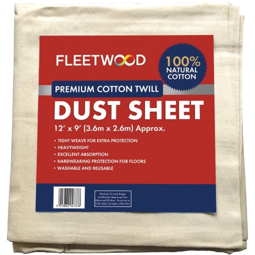 Picture of Fleetwood Prem. Cotton Dust Sheet 12X9