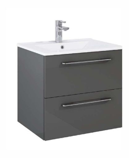 Picture of Otto Plus Vanity Unit Gloss Grey 50cm