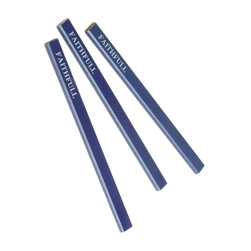 Picture of Faithfull Carpenters Pencils (3) Blue - Soft