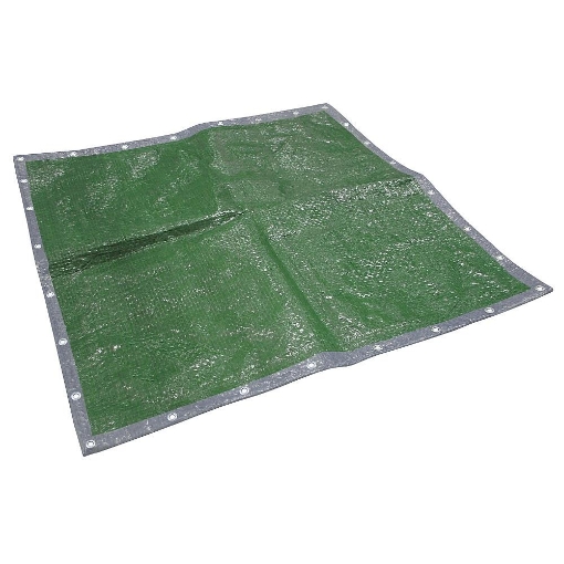 Picture of Faithfull 18Ft X 12Ft Tarpaulin Green & Silver  