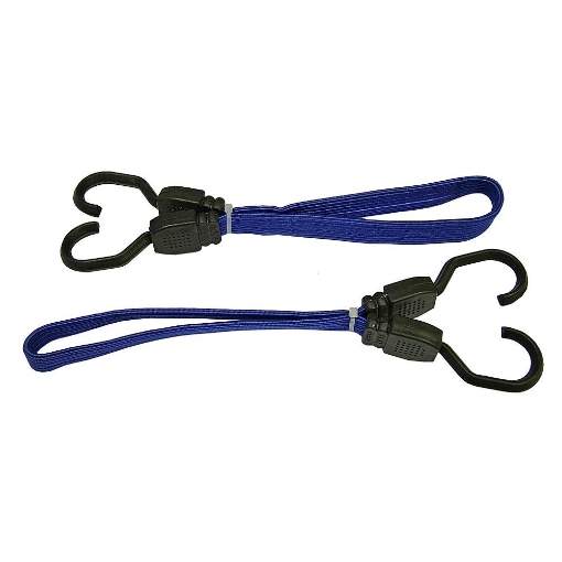 Picture of Faithfull Flat Bungee Cords (2) 18in Royal Blue