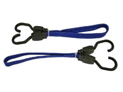 Picture of Faithfull Flat Bungee Cords (2) 18in Royal Blue