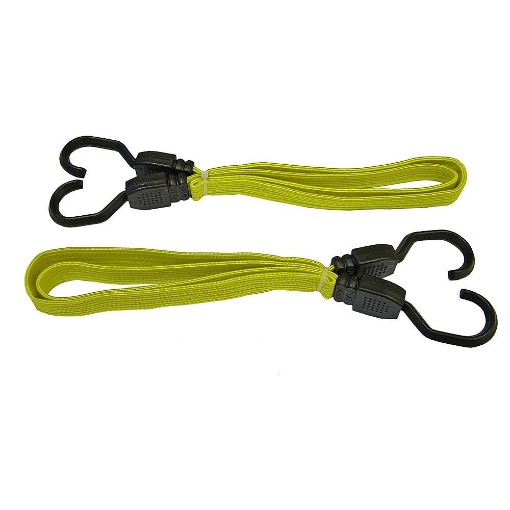 Picture of Faithfull Flat Bungee Cord 90cm (36in) Yellow 2 Piece
