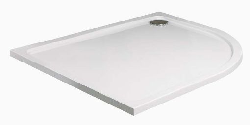 Picture of Sonas Kristal Low Profile Rh Offset Quadrant Shower Tray 1200mm X 800mm Includes Shower Waste