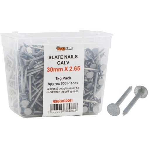 Picture of Clout Slab Nails Galv 30mm x 2.65 x 1Kg