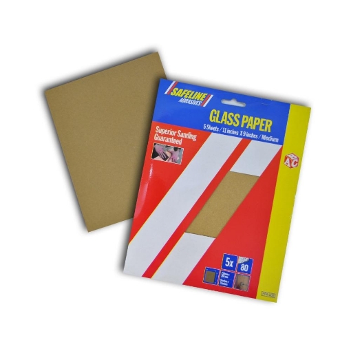 Picture of Abc Pre- Packed Glass Sand Paper Sheets Medium