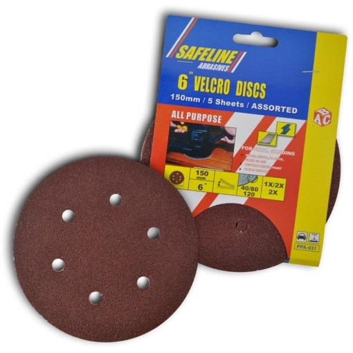 Picture of Safeline 125mm Velcro Discs Medium (pack of 5)