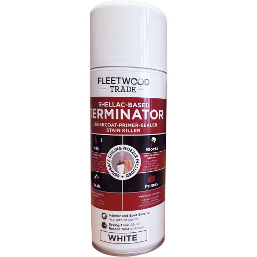 Picture of Fleetwood 400ml Term Shellac Primer White Aerosol