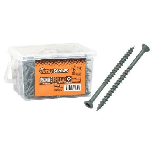 Picture of Tucks Decking Screw Green 5 x 100 Tub 200