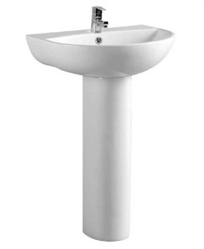 Picture of Verona Round 50Cm Basin & Full Pedestal