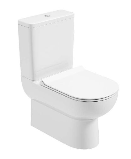 Picture of Viva Comfort Height Fully Shrouded WC - Slim Soft Close Seat