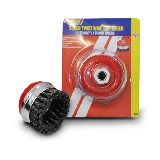 Picture of Safeline 3" M14 Knotted Cup Wire Brush F3360 41/2 Grinder"