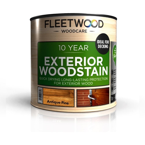 Picture of Fleetwood 2.5L 10 Year Exterior Woodstain Water Based Antique Pine
