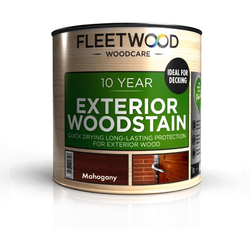 Picture of Fleetwood 2.5L 10 Year Exterior Woodstain Water Based Mahogny