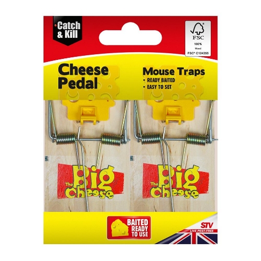 Picture of The Big Cheese STV100 Wooden Mouse Trap 2pk