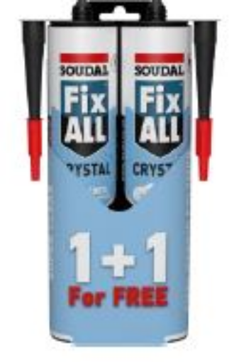 Picture of Soudal Fix All® Crystal Clear 290ml Twin Pack