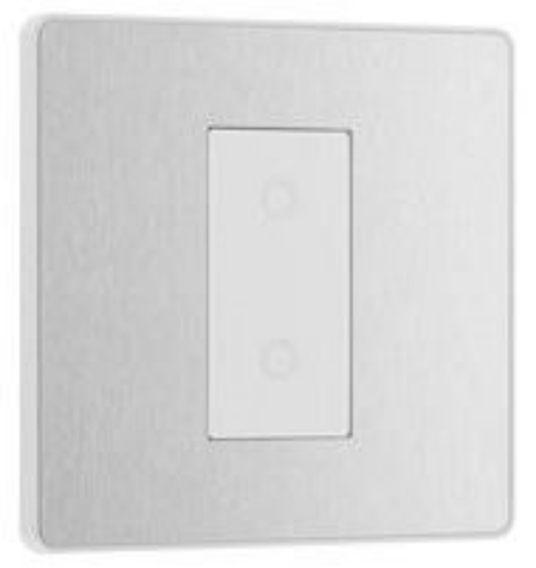 Picture of BG Evolve Single Touch Dimmer Switch MST 2 Way Brushed Steel