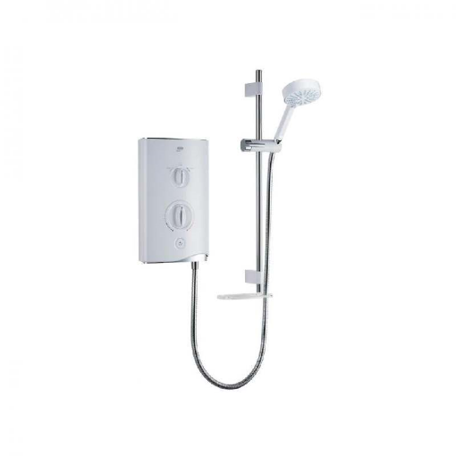 Picture of Mira Sport Mains Fed Shower - 9kw (White & Chrome)