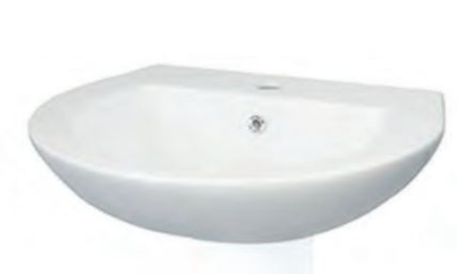 Picture of Options Wash Hand Basin 2 Tap 550mm 