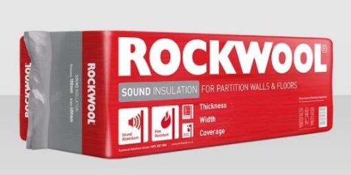 Picture of Rockwool Sound Slab 1200mm x 400mm x 100mm 2.88m2 Per PackNew Red Packaging