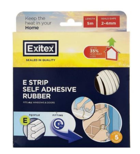 Picture of Exitex E-Strip Self Adhesive White 5Mtr