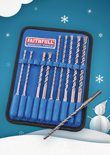 Picture of Faithfull 10 Piece Sds Drill Bit Set