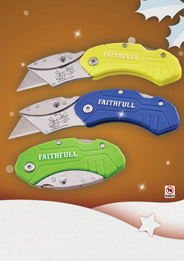 Picture of Faithfull Hi-Vis Folding Utility Knife