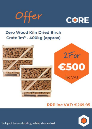 Picture of Zero Wood Kiln Dried Birch Crate 2 FOR €500 OFFER 