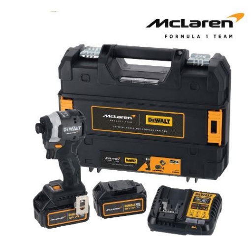 Picture of Dewalt McLaren F1 18V XR Impact Driver with 2 x 5.0Ah Batteries