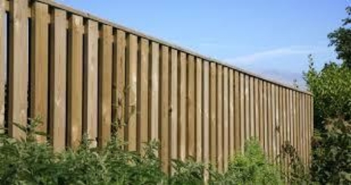 Picture of Hit & Miss Fence Panels 6 x 5 Golden Brown