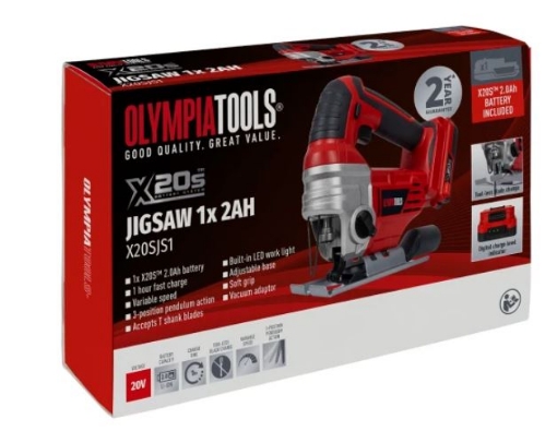 Picture of Olympia X20S Jigsaw 20V 1 X 2Ah 09-945