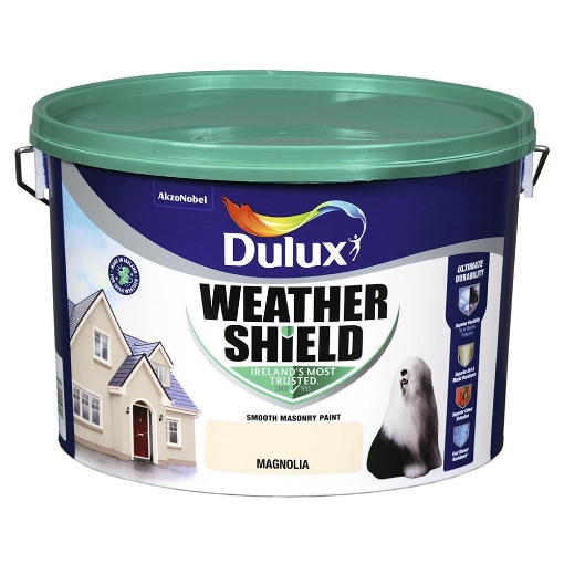 Picture of Dulux Weathershield Magnolia 10Ltr
