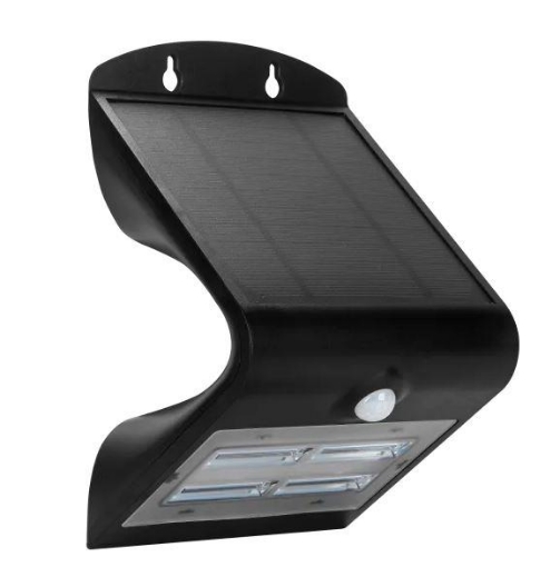 Picture of Luceco Solar Guardian Pir Wall Light Black Ip44 3.2W 400Lm 4000K Std