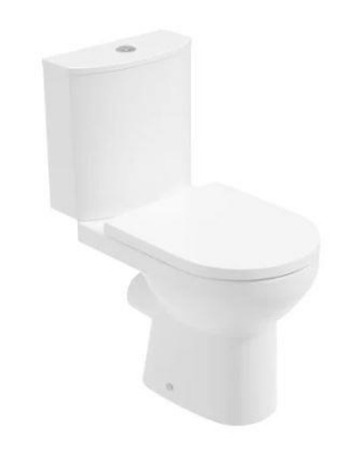 Picture of EDEN Rimless Close Coupled Open Back WC Set - PP Seat & Fittings