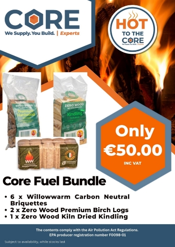Picture of Winter 2025/2026 Fuel Bundle - Includes 6 x Willowwarm Briquettes 2 x 18ltr Dinky Bag Logs, 1 x 2.5kg Kiln Dried Kindlling